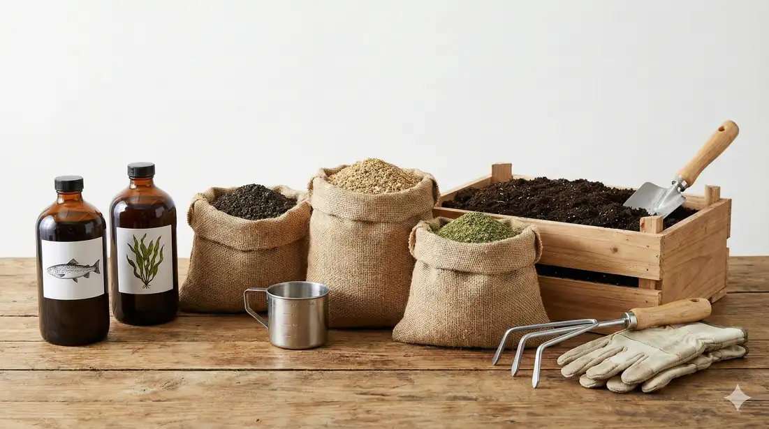 Organic fertilizer application for loofah plants